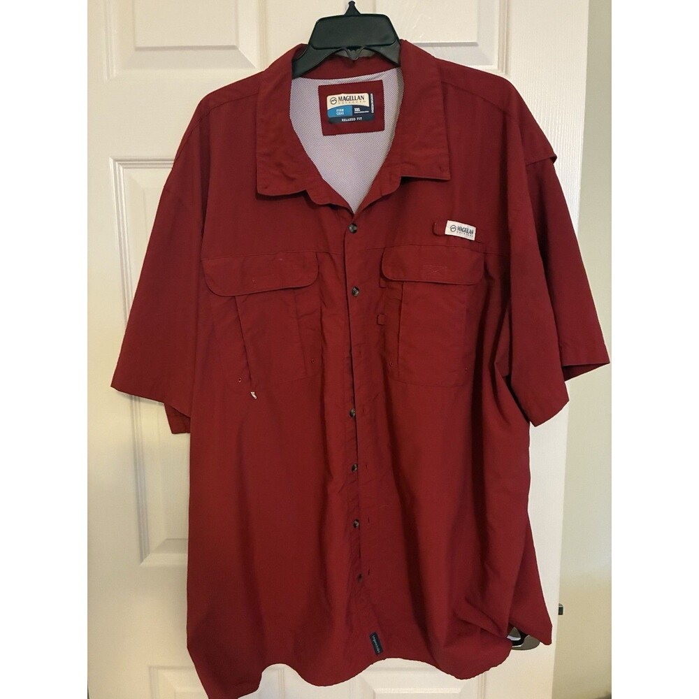 Magellan Outdoor Fish Gear Men's shirt relaxed fit moisture-wicking 3XL